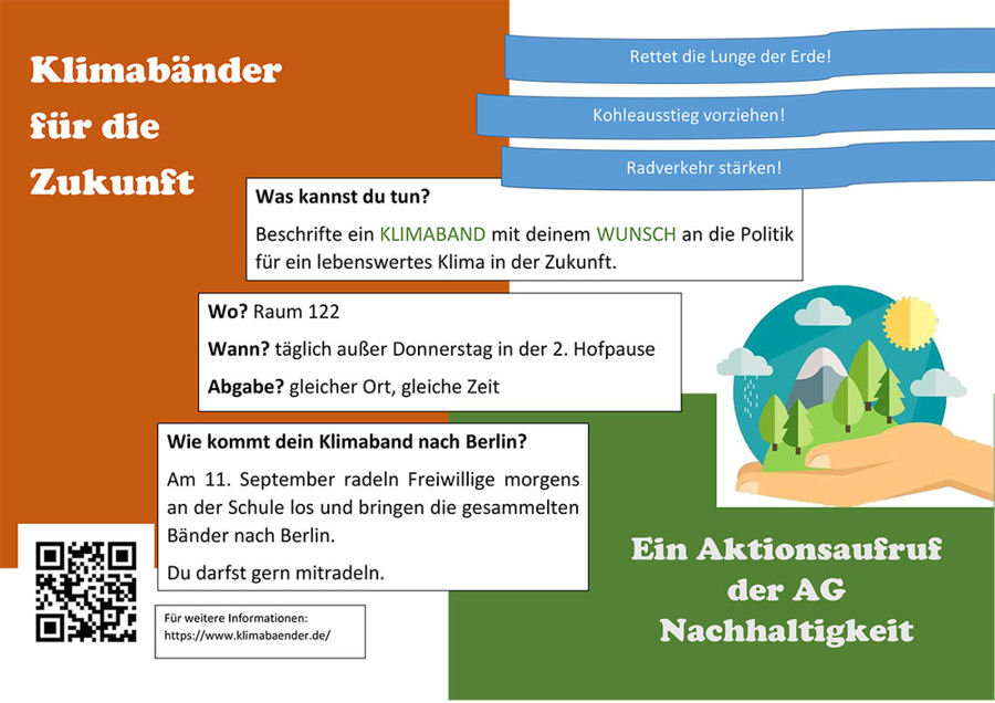 Plakat Klimabänder